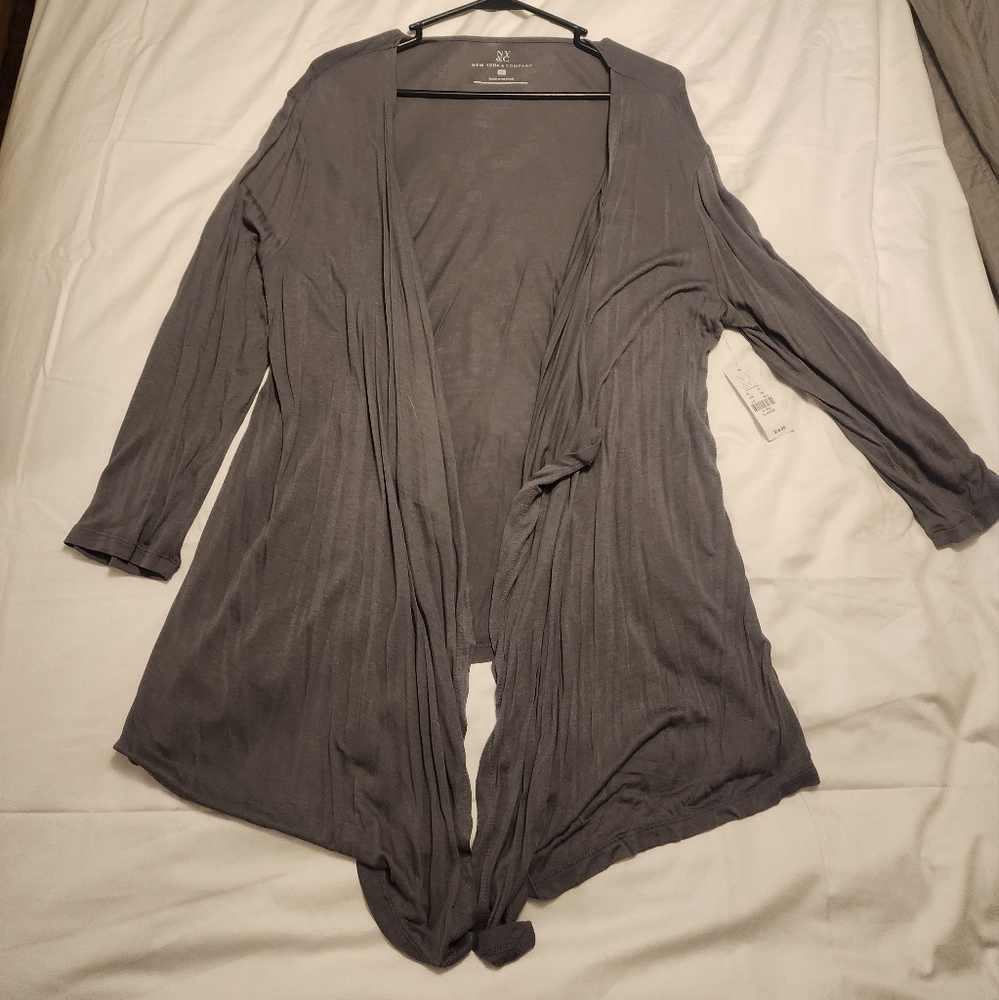 Open front flowing cardigan